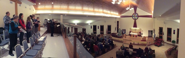 church balcony pano