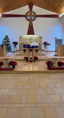 church-altar-christmas-tree